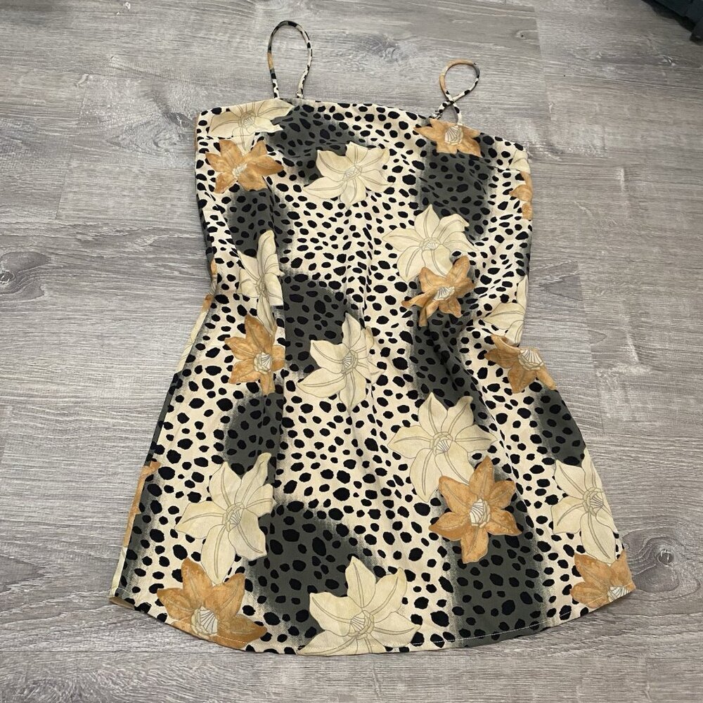 Amuse Society Small Midi Slip Dress Floral